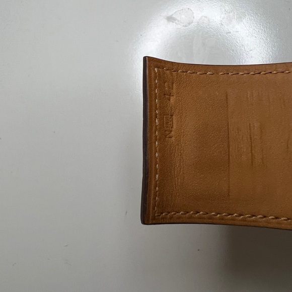 Hermès Shiny Alligator Collier De Chien CDC Bracelet Geranium - Picture 5 of 7